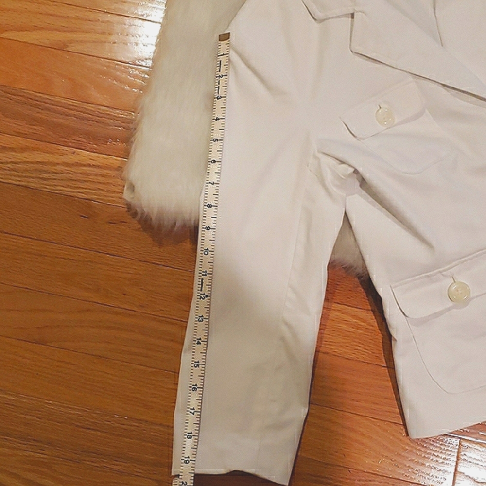 MERONA White Two Button Summer Spring Office Casual Patch Pocket Blazer Jacket M - Picture 8 of 8